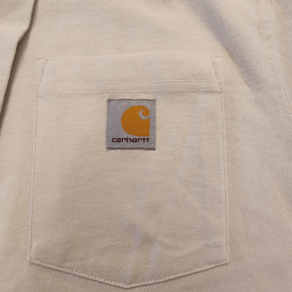 Carhartt Off-White Pocket Tee. NWT Pit - Pit 21.5 " L 30.5 M OR F FIT - Picture 8 of 8